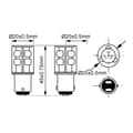 Miniatyrbild 2 av 2: Barthelme 52160215 LED-lampa Vit BA15d 24 V/DC, 24 V/AC 20 mA 22 lm