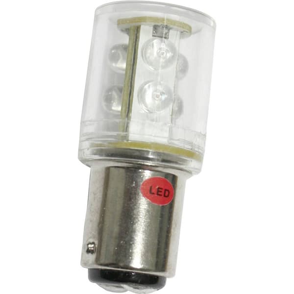 Barthelme 52160215 LED-lampa Vit BA15d 24 V/DC, 24 V/AC 20 mA 22 lm