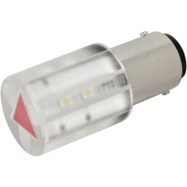 CML 18561230 LED-signallampa Röd BA15d 230 V/AC 320 mcd