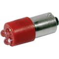 Miniatyrbild 1 av 2: CML 18620350 LED-signallampa Röd BA9s 24 V/DC, 24 V/AC 400 mcd