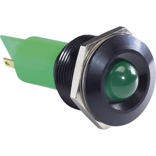 APEM Q19P1BXXG24AE LED-signallampa Grön 24 V/DC, 24 V/AC