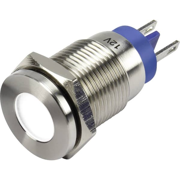 TRU COMPONENTS GQ16F-D/W/12V/N LED-signallampa Vit 12 V/DC