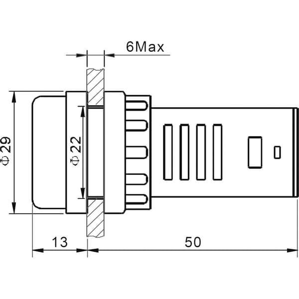 TRU COMPONENTS 140429 LED-signallampa flerfärgig Röd, Grön 12 V/DC, 12 V/AC