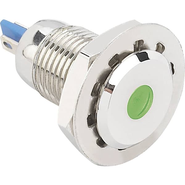 TRU COMPONENTS 149493 LED-signallampa Grön 12 V/DC, 12 V/AC