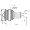Miniatyrbild 3 av 3: CML 1972125W LED-signallampa Vit 12 V/DC, 12 V/AC