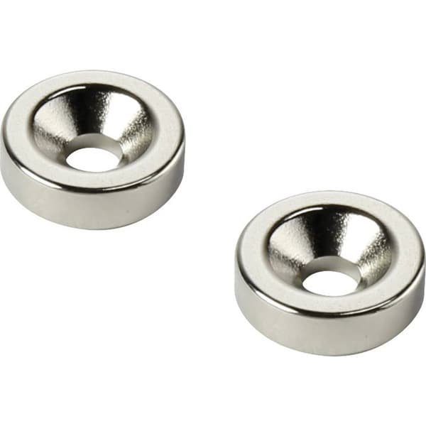 TRU COMPONENTS D20T5-M4 Permanentmagnet Ring (Ø x H) 20 mm x 5 mm N35 Gränstemperatur (max.): 80 °C