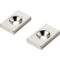 Miniatyrbild 2 av 2: TRU COMPONENTS W20L12T3-M4 Permanentmagnet Rektangulär (L x B x H) 20 x 12 x 3 mm N35 Gränstemperatur (max.): 80 °C