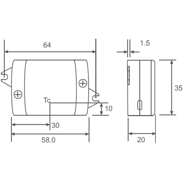 Recom Lighting RACD06-350 LED konstant strömkälla 6 W 350 mA 22 V/DC Driftspänning (max.): 264 V/AC