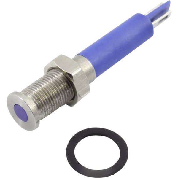 TRU COMPONENTS 1605946 LED-signallampa Blå 24 V DC/AC 60 mcd