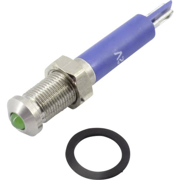 TRU COMPONENTS 1605952 LED-signallampa Grön 24 V DC/AC 150 mcd