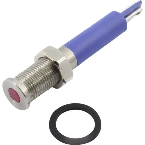 TRU COMPONENTS 1605955 LED-signallampa Röd 12 V DC/AC 80 mcd