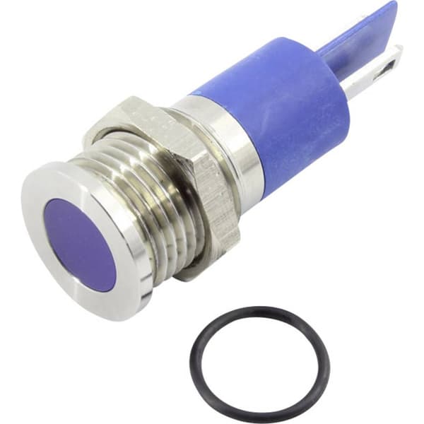 TRU COMPONENTS 1605987 LED-signallampa Blå 24 V DC/AC 60 mcd