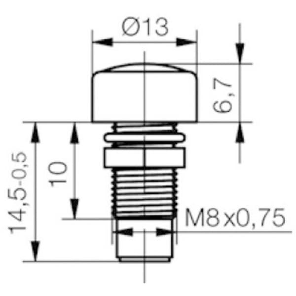 Signal Construct SML1089 SML1089 LED-sockel Metall Passar till LED 5 mm Skruvfäste