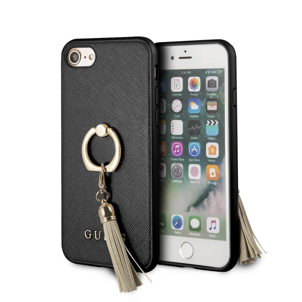 iPhone 7/8 Skal med Ringhållare Svart