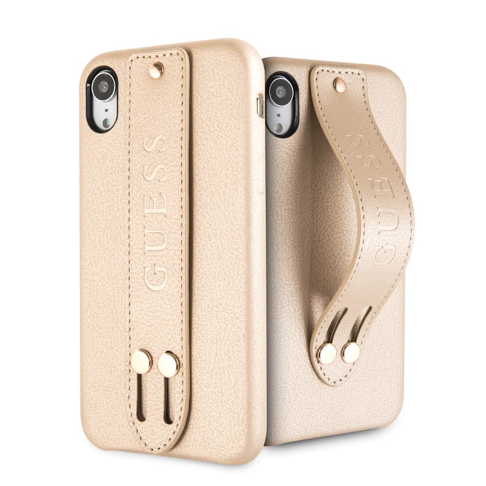 iPhone Xr Suojakuori Saffiano Strap Case Beige