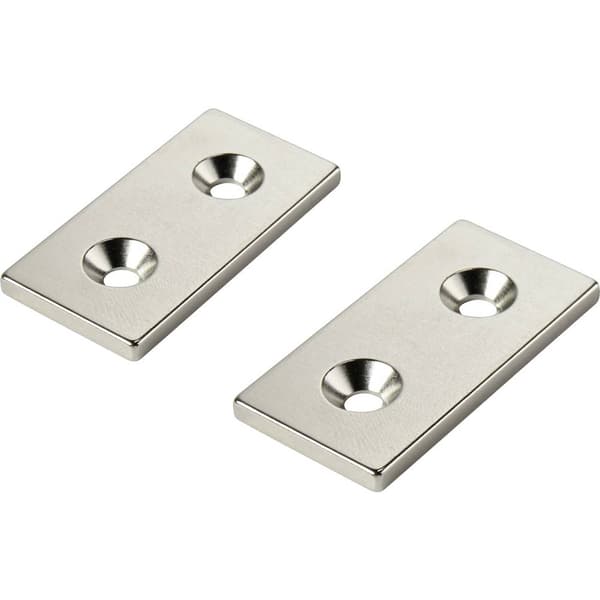 TRU COMPONENTS W40L20T3-2M4 Permanentmagnet Rektangulär (L x B x H) 40 x 20 x 3 mm N35 Gränstemperatur (max.): 80 °C