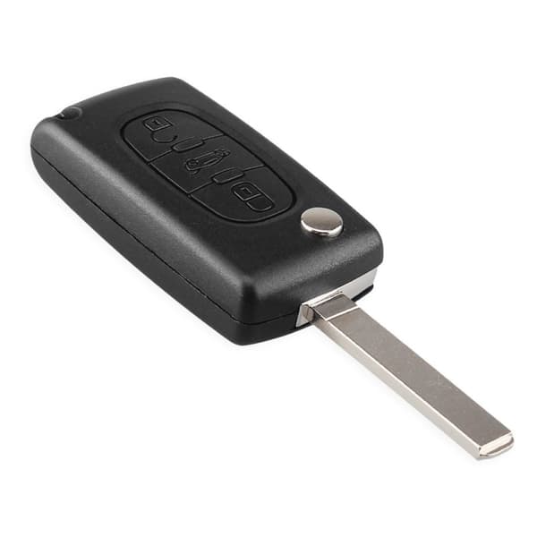 3-knapps CE0536 bilnyckelskal VA2 till PEUGEOT