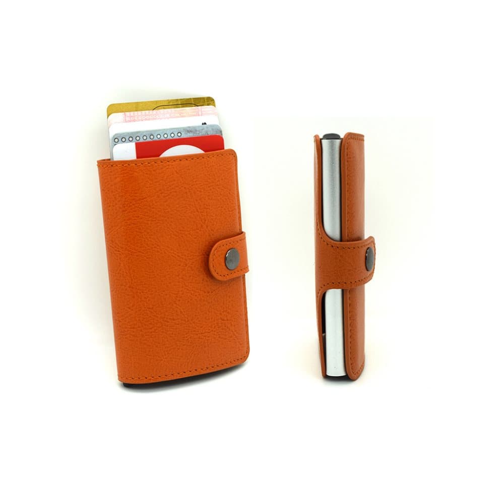 Tyveribeskyttelse RFID-lommebok auto kort holdere oransje