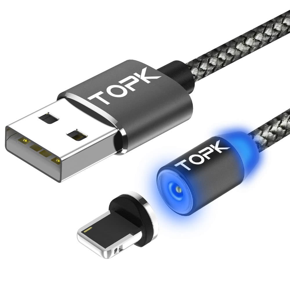 LED Magnetisk USB Lightning Kabel Apple Enheter