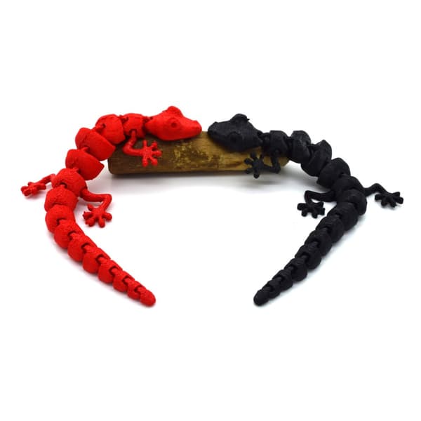 2x Lizard flexibel halloween skrikdekoration mjuk