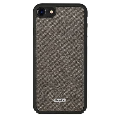 Brownie Series till Apple iPhone 7/8 Tyg Hårdplast Svart