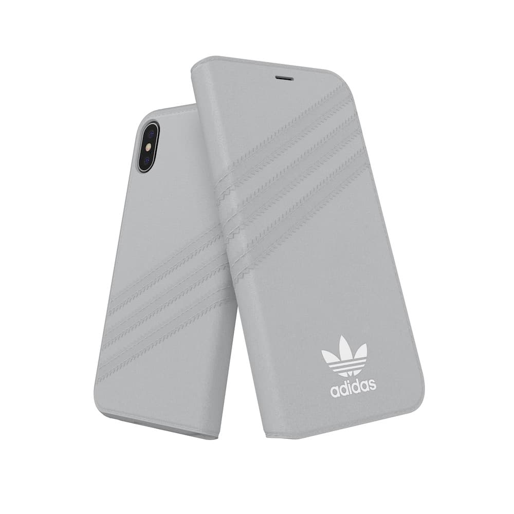 Adidas iPhone X/Xs Fodral OR Booklet Case Suede FW18 Grå