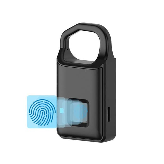 Nøkkelløs USB fingeravtrykk sink metall vanntett smartlås L10