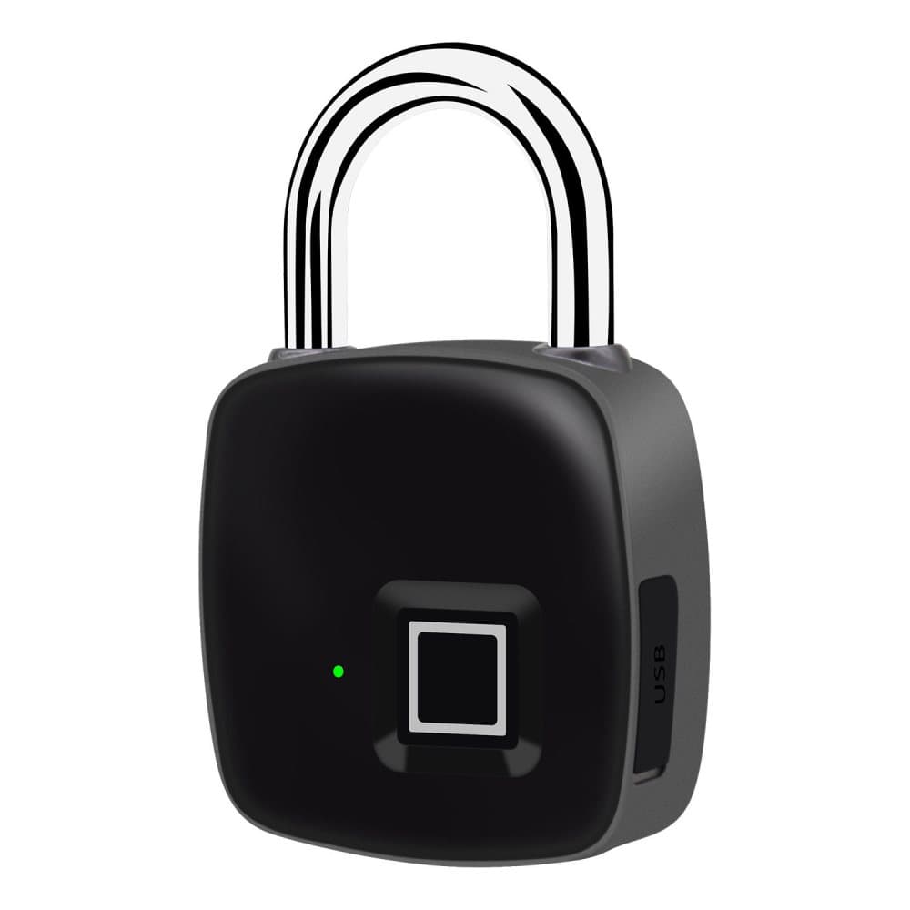 Nøkkelløs USB fingeravtrykk sink metall vanntett smartlås L20