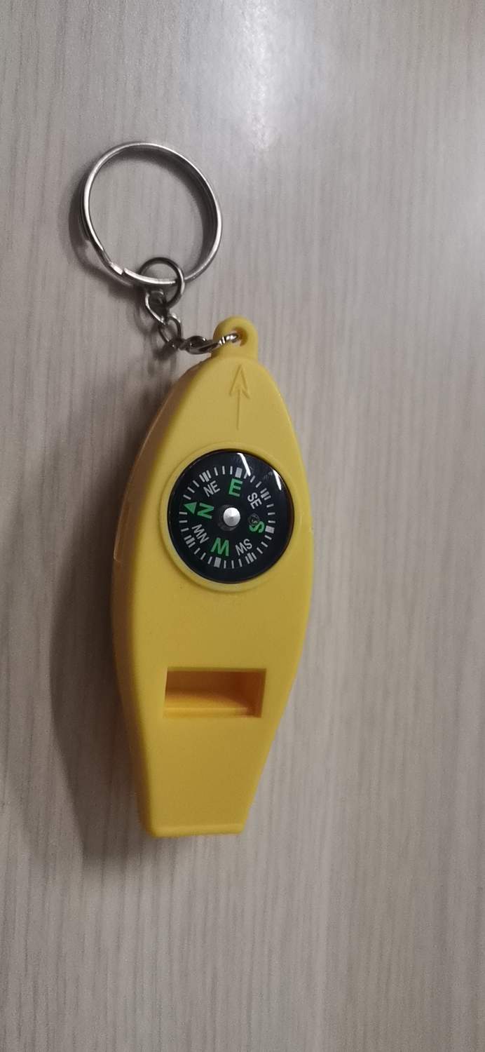 Multifunktionell Visselpipa Kompass Termometer Förstoringsglas