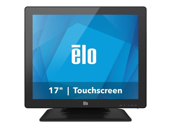 Elo 1723L - LED-skärm - 17" - pekskärm - 1280 x 1024 @ 75 Hz - 250 cd/m² - 800:1 - 30 ms - DVI, VGA - högtalare - svart
