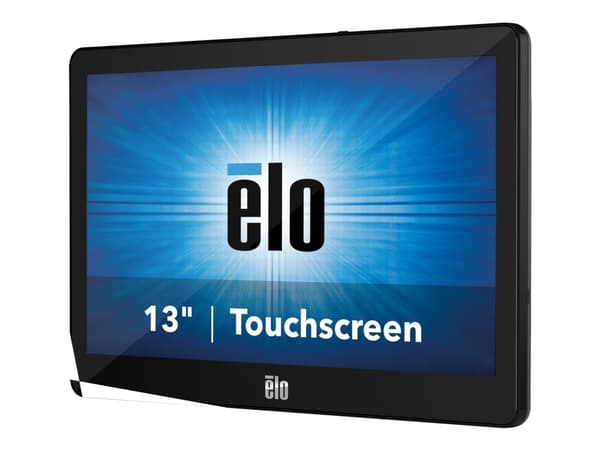 Elo ET1302L - Utan ställ - LCD-skärm - 13.3" - pekskärm - 1920 x 1080 Full HD (1080p) - 300 cd/m² - 800:1 - 25 ms - HDMI, VGA, USB-C - högtalare - sv Svart