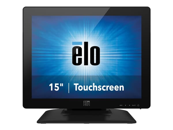 Elo 1523L - LED-skärm - 15" - pekskärm - 1024 x 768 @ 75 Hz - 250 cd/m² - 700:1 - 25 ms - DVI-D, VGA - högtalare - svart
