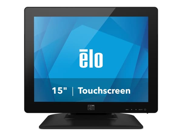 Elo 1523L - LED-skärm - 15" - pekskärm - 1024 x 768 @ 75 Hz - 250 cd/m² - 700:1 - 25 ms - DVI-D, VGA - högtalare - svart