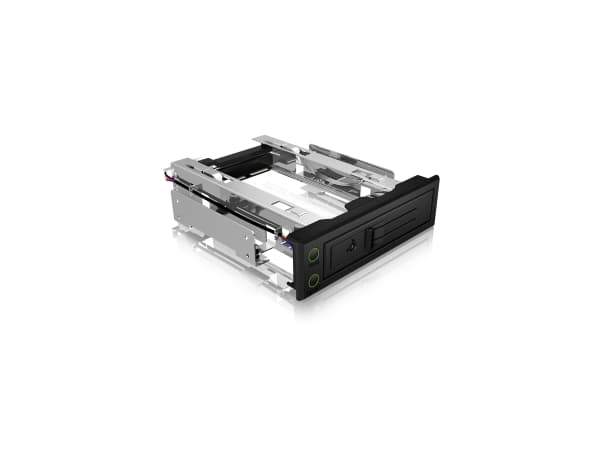 ICY BOX IB-166SSK-B - Bevegelig lagerrack - 3.5" - svart