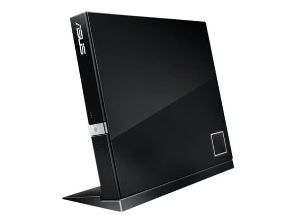 ASUS SBC-06D2X-U - Platestasjon - DVD±RW (±R DL) / DVD-RAM / BD-ROM - 6x - USB 2.0 - ekstern - svart