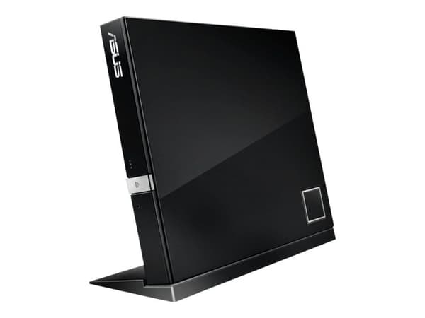 ASUS SBC-06D2X-U - Platestasjon - DVD±RW (±R DL) / DVD-RAM / BD-ROM - 6x - USB 2.0 - ekstern - svart