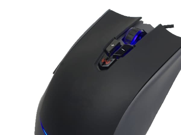 LogiLink Pro-Gaming - Mus - optisk - 9 knappar - kabelansluten - USB