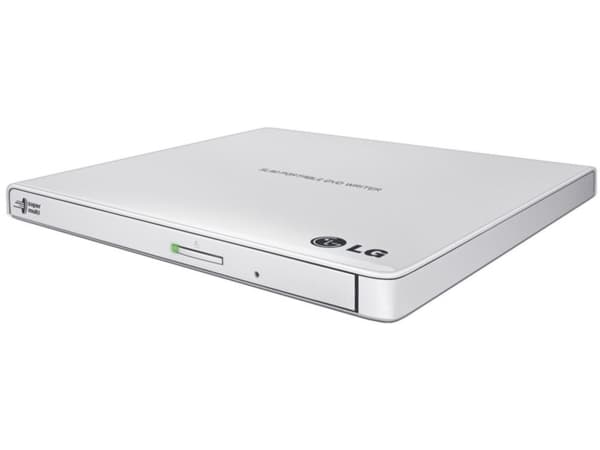 LG GP57EW40, Valkoinen, Kelkka, Työpöytä/Notebook, DVD Super Multi-DL, USB 2.0, CD-R, CD-ROM, CD-RW, DVD+R, DVD+R DL, DVD+RW, DVD-R, DVD-R DL, DVD-RA