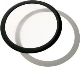 DEMCiflex pölysuodatin 140mm, pyöreä - musta/valkoinen