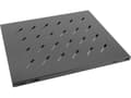 Miniatyrbild 4 av 5: Lanberg - Hylla för rack - RAL 9004, svart - 1U - 19"