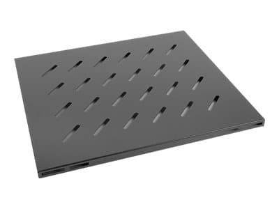 Lanberg - Hylla för rack - RAL 9004, svart - 1U - 19"