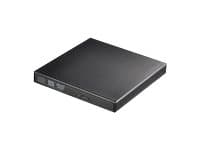 CoreParts Portable Slim - Platestasjon - CD-RW- / DVD-ROM-kombinasjon - 24x10x24x/8x - USB 2.0 - ekstern - svart Sort
