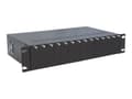 Miniatyrbild 4 av 5: Intellinet 14-Slot Media Converter Chassis, Includes redundant power supply, 19" rackmountable, 2U - Modulär expansionsenhet - 2U - kan monteras i ra