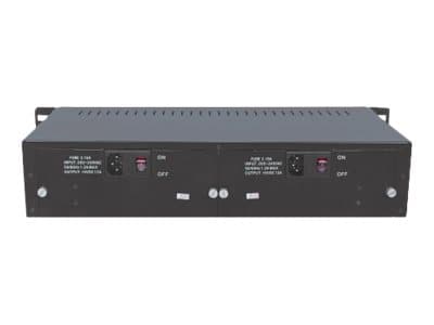 Intellinet 14-Slot Media Converter Chassis, Includes redundant power supply, 19" rackmountable, 2U - Modulär expansionsenhet - 2U - kan monteras i ra