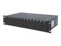 Miniatyrbild 2 av 5: Intellinet 14-Slot Media Converter Chassis, Includes redundant power supply, 19" rackmountable, 2U - Modulär expansionsenhet - 2U - kan monteras i ra