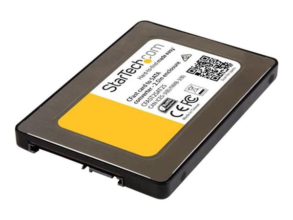 StarTech.com CFast Card to SATA Adapter with 2.5" Housing - Supports SATA III (6 Gbps) - CFast Memory Card Converter - OS Independent (CFAST2SAT25) -