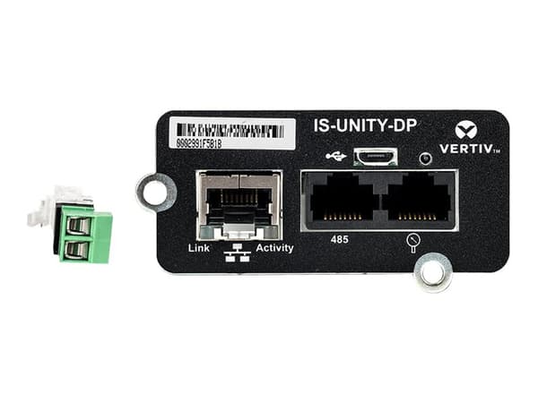 Liebert Intellislot Unity Card - Adapter för administration på distans - RS-485, BACnet, Modbus, 100Mb LAN - 100Base-TX - för APM Battery Circuit Bre