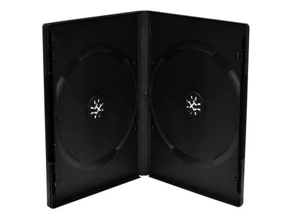 MediaRange BOX12, DVD-kotelo, 2 levyt, Musta, Muovi, 120 mm, 136 mm