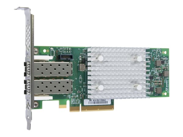 QLogic QLE2692 - Vertbussadapter - PCIe 3.0 x8 lav profil - 16Gb Fibre Channel x 2 - for PRIMERGY CX2560 M5, RX2520 M5, RX2530 M5, RX2530 M6, RX2540