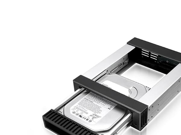 Bæreholder IcyBox IB-129SSK-B med 4 HDD-skruer svart
